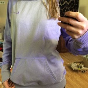 Nike two-toned purple pullover hoodie